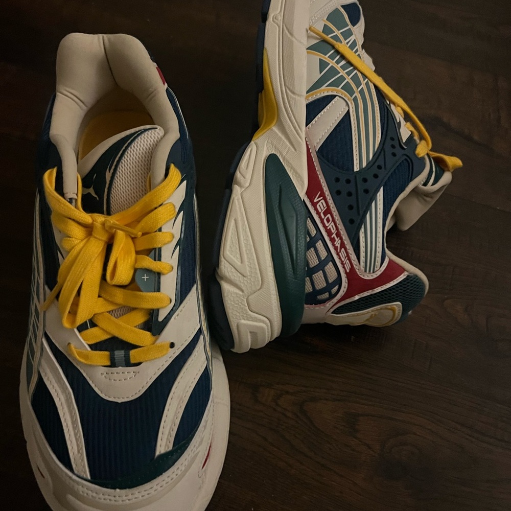 Puma Men's Shoes - Blue, Yellow, White